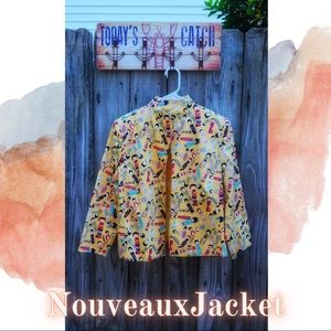 Nouveaux Yellow Unique Statement Jacket size 10